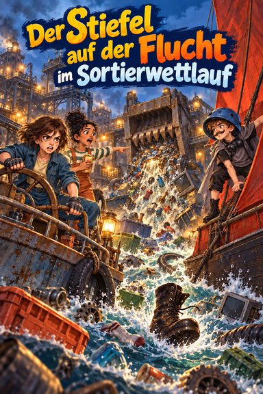 Der Stiefel auf der Flucht im Sortierwettlauf