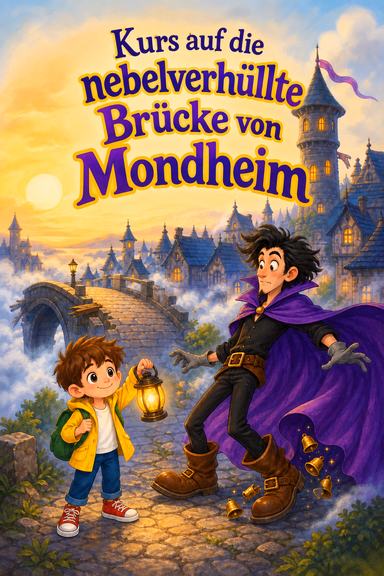 Kurs auf die neblige Brücke von Cosmolune