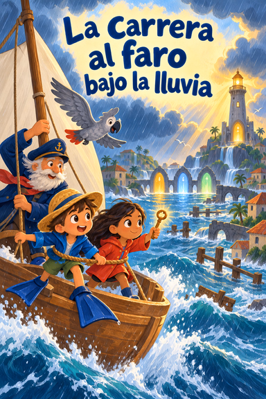 La carrera al faro bajo la lluvia