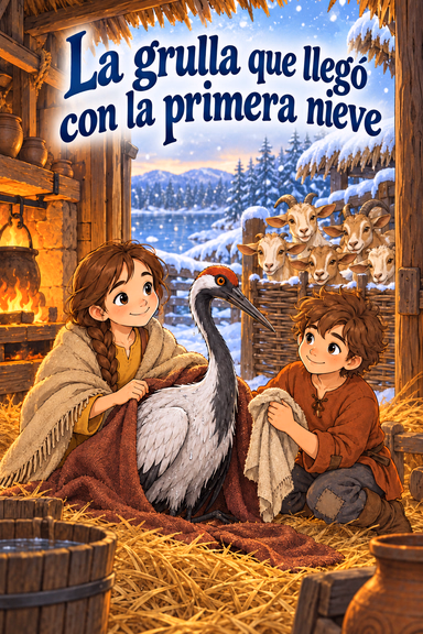 La grulla que llegó con la primera nieve