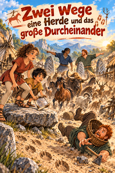 Zwei Wege eine Herde und das große Durcheinander