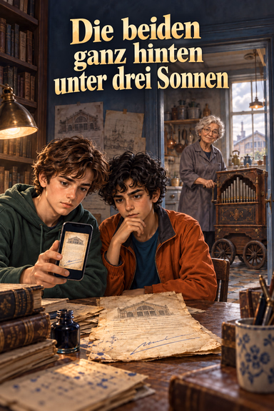 Die beiden ganz hinten unter drei Sonnen