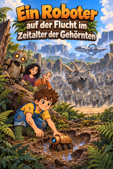 Ein Roboter auf der Flucht im Zeitalter der Gehörnten