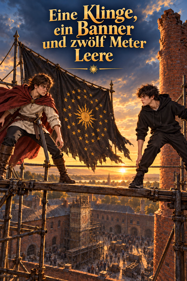 Eine Klinge, ein Banner und zwölf Meter Leere