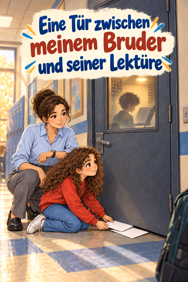 Eine Tür zwischen meinem Bruder und seiner Lektüre