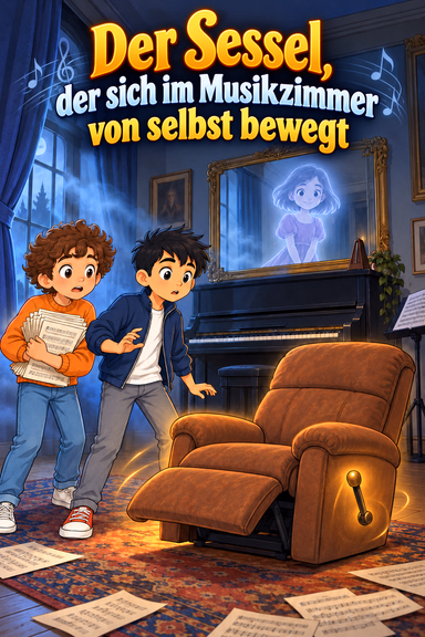 Der Sessel, der sich im Musikzimmer von selbst bewegt