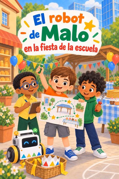 El robot de Malo en la fiesta de la escuela