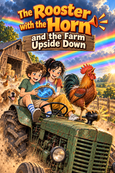 The Rooster with the Horn and the Farm Upside Down