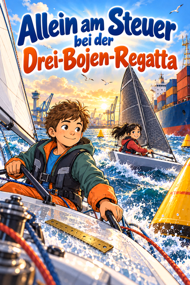 Allein am Steuer bei der Drei-Bojen-Regatta