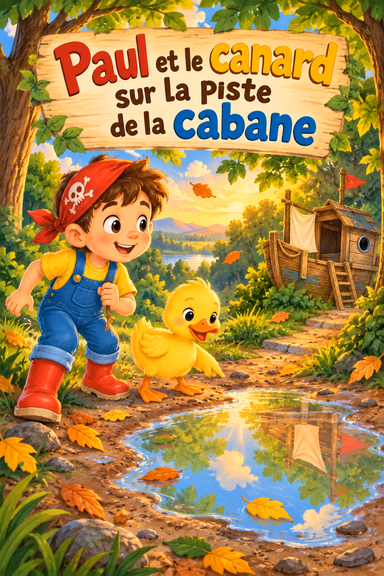 Paul et le canard sur la piste de la cabane